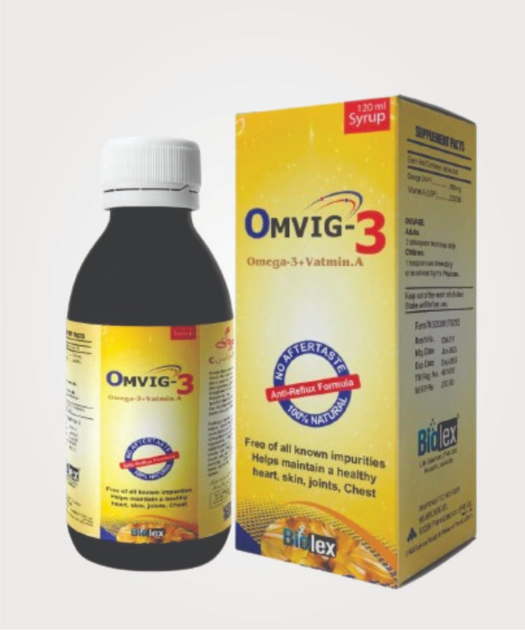 Omvig-3 Syrup Pack Size 120ML