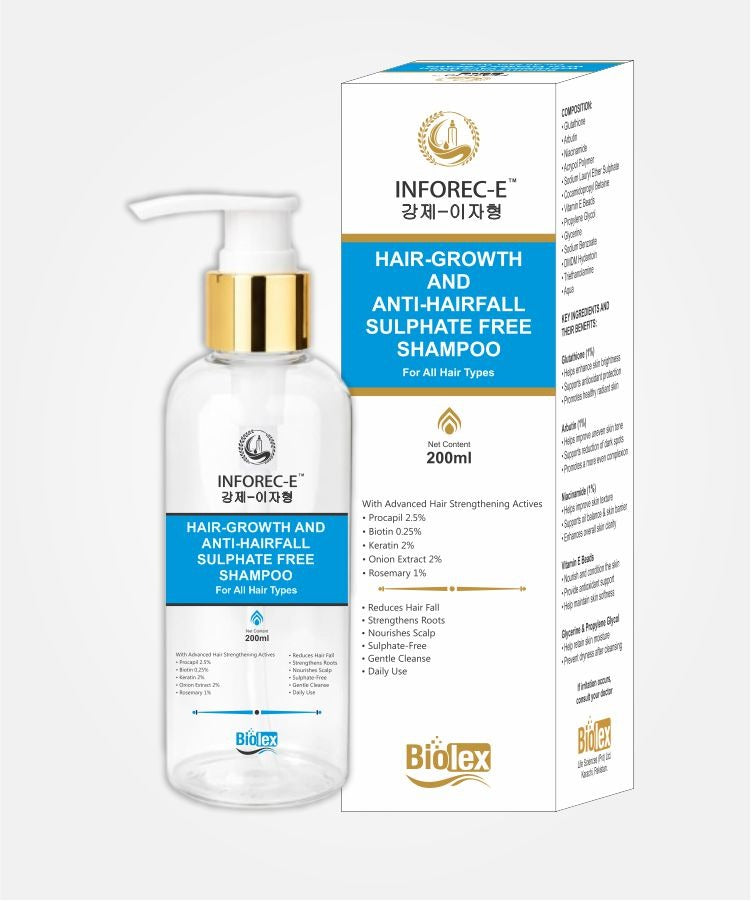 INFOREC-E™ Hair Growth & Anti-Hairfall Sulphate-Free Shampoo
